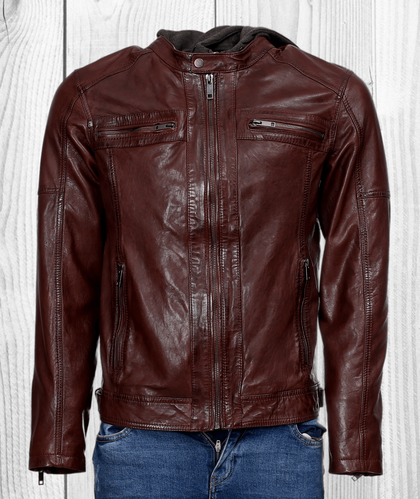 Men's Biker Leather Jacket