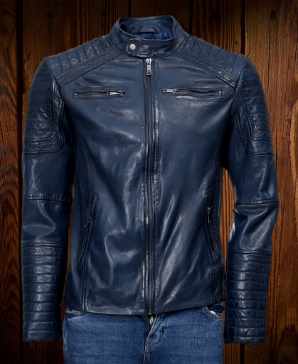 Men's Biker Leather Jacket